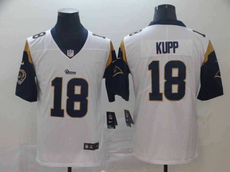 Men Los Angeles Rams #18 Kupp White Nike Vapor Untouchable Limited Player NFL Jerseys->los angeles rams->NFL Jersey